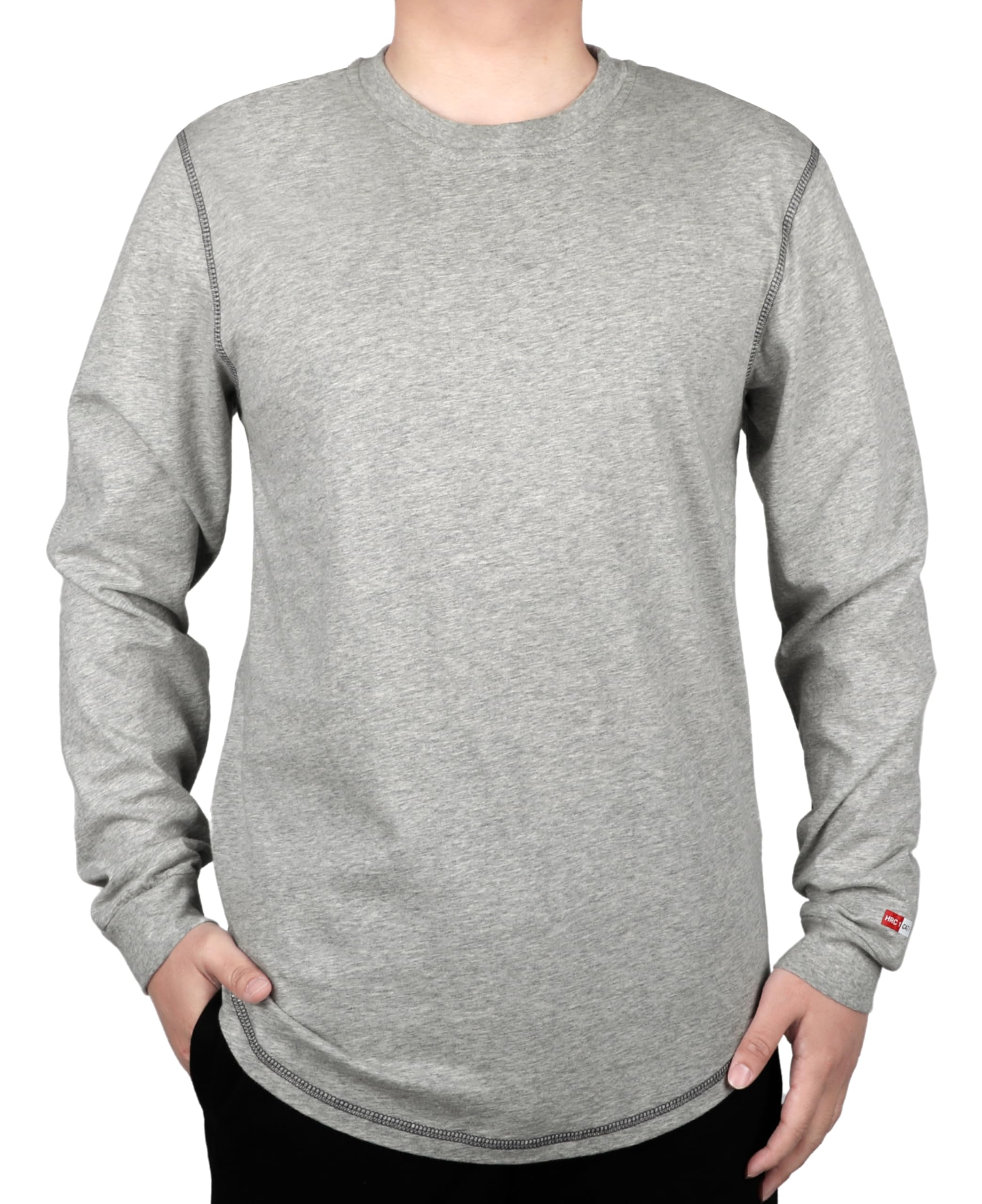 TICOMELA FR Shirts for Men 4oz Lightweight Flame Resistant Crewneck T-Shirts 100% Cotton Fire Retardant Henley Shirts