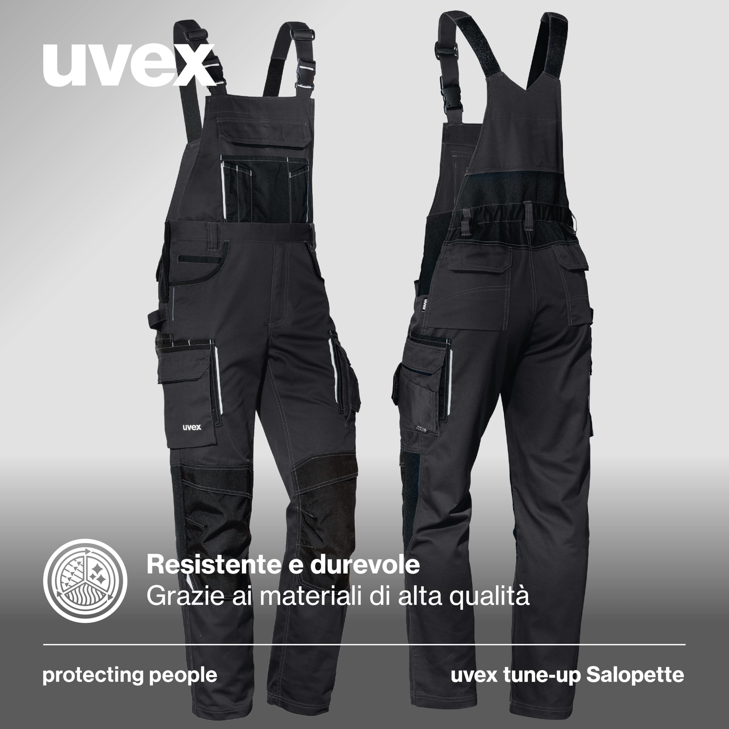 Uvex Pantaloni Cargo Tuning - Salopette da Lavoro per Uomo