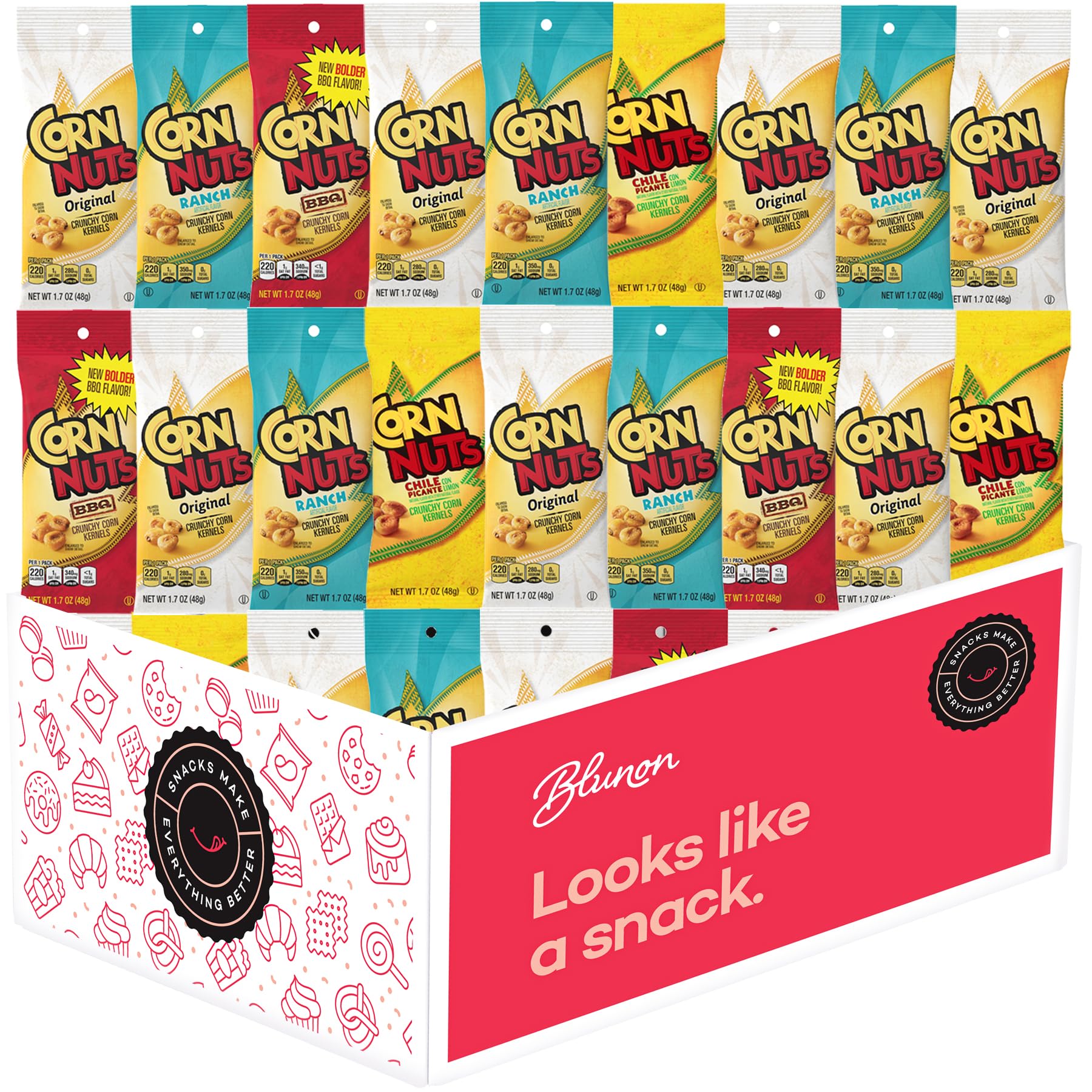 Corn Nuts Crunchy Corn Kernels Assortment - Bulk Variety Pack (24 Pack)