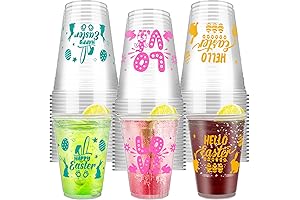 Meanplan 16oz Easter Plastic Cups