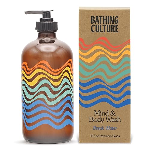 Miniatura 9 de Bathing Culture - Natural Mind  Body Wash  Planeta vegano sostenible  cuidado personal botella recargable de vidrio arcoíris 16 onzas líquidas