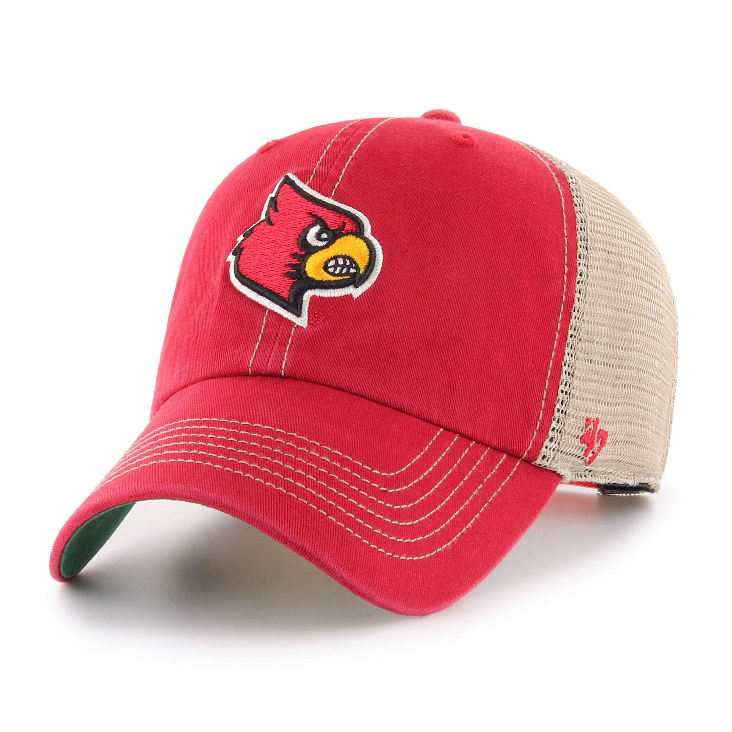 '47 MLB Trawler Team Color Mesh Trucker Clean Up Adjustable Hat, Adult One Size Fits All, Louisville Cardinals Red, One Size โ image 1