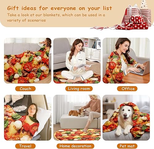 Miniatura 5 de Cobija gigante de tortilla de Burrito realista Manta de franela graciosa de bromas divertidas para regalos de Navidad o de Cumpleaños