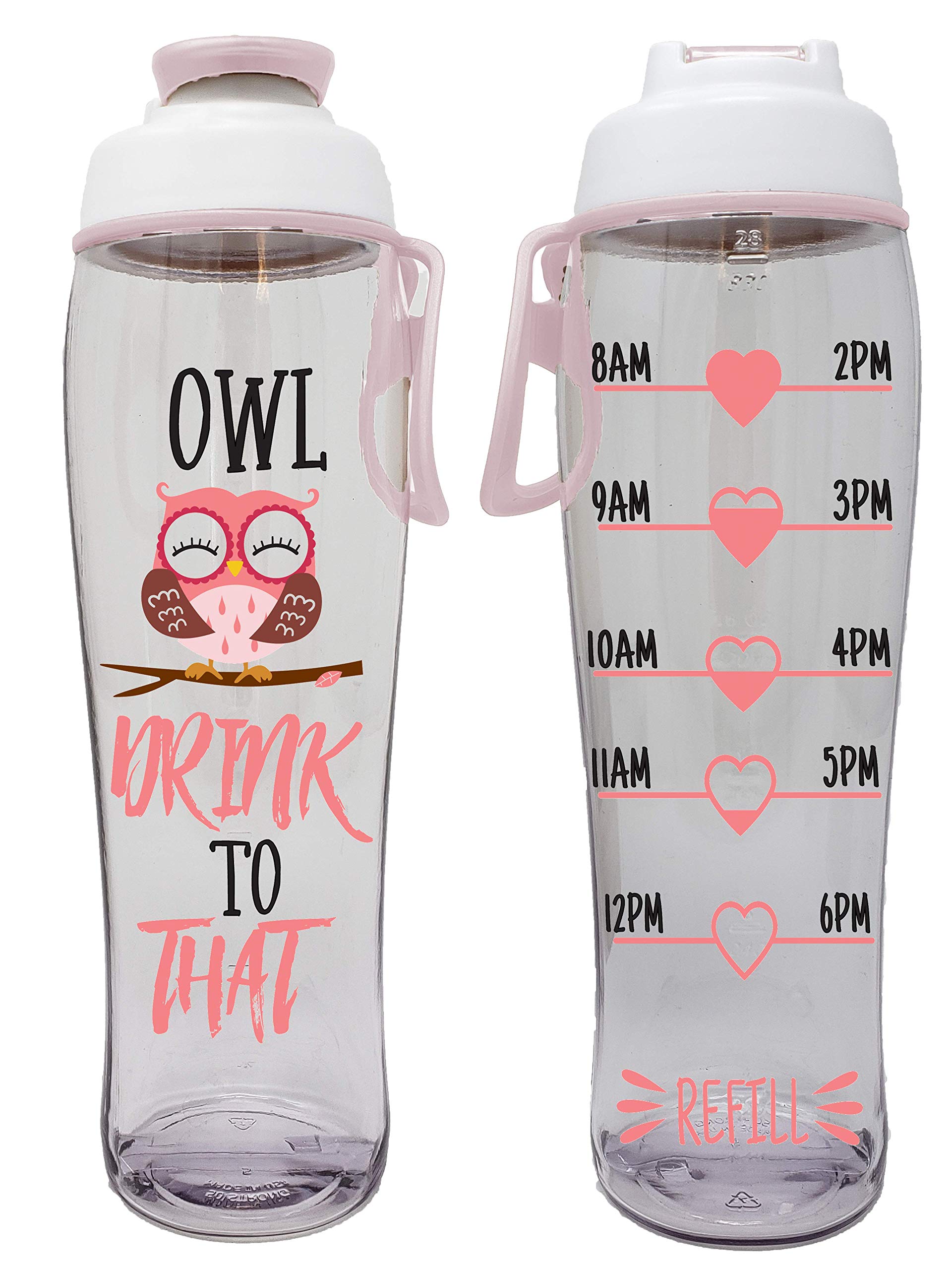 Buy 50 Strong BPA Free Reusable Water Bottle with Time Marker