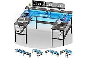 Elevate Your Workspace: Customizable U-Shaped Desk Enhances Productivity