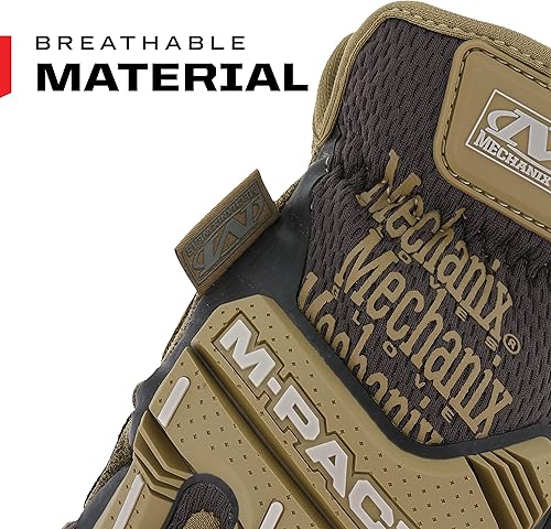 Miniatura 6 de Mechanix Wear M-Pact - Guantes de puño abierto, resistentes a la abrasión, para trabajar cómodamente, diseño transpirable, ajuste seguro, lavables a