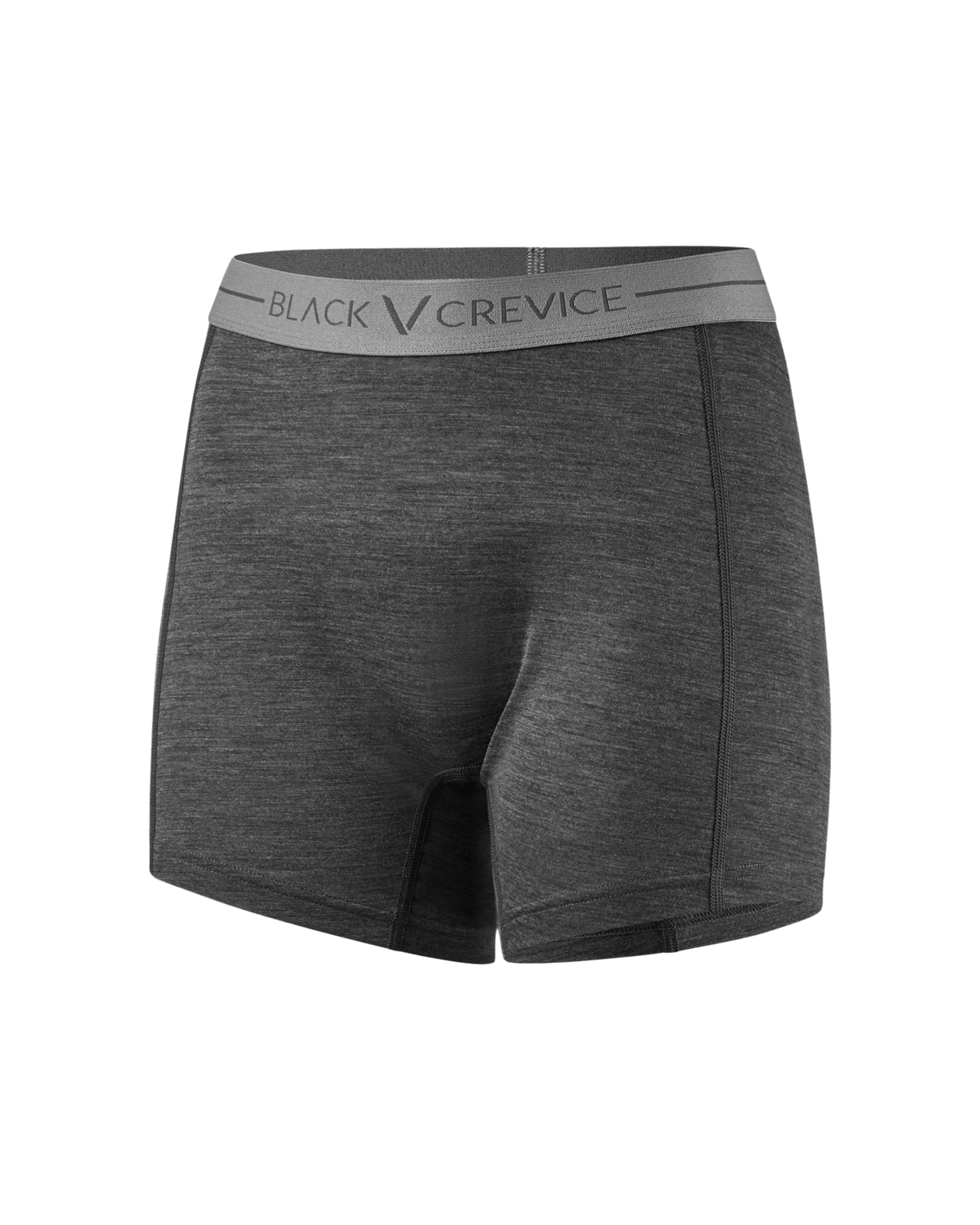 Black Crevice Damen Merino Sport Boxer Shorts I Größen 36-46 I 38% Merino Wolle, 57% Tencel™ Lyocell & 5% Elastane I Atmungsaktiv & Elastisch I Funktionsunterwäsche für Outdoor