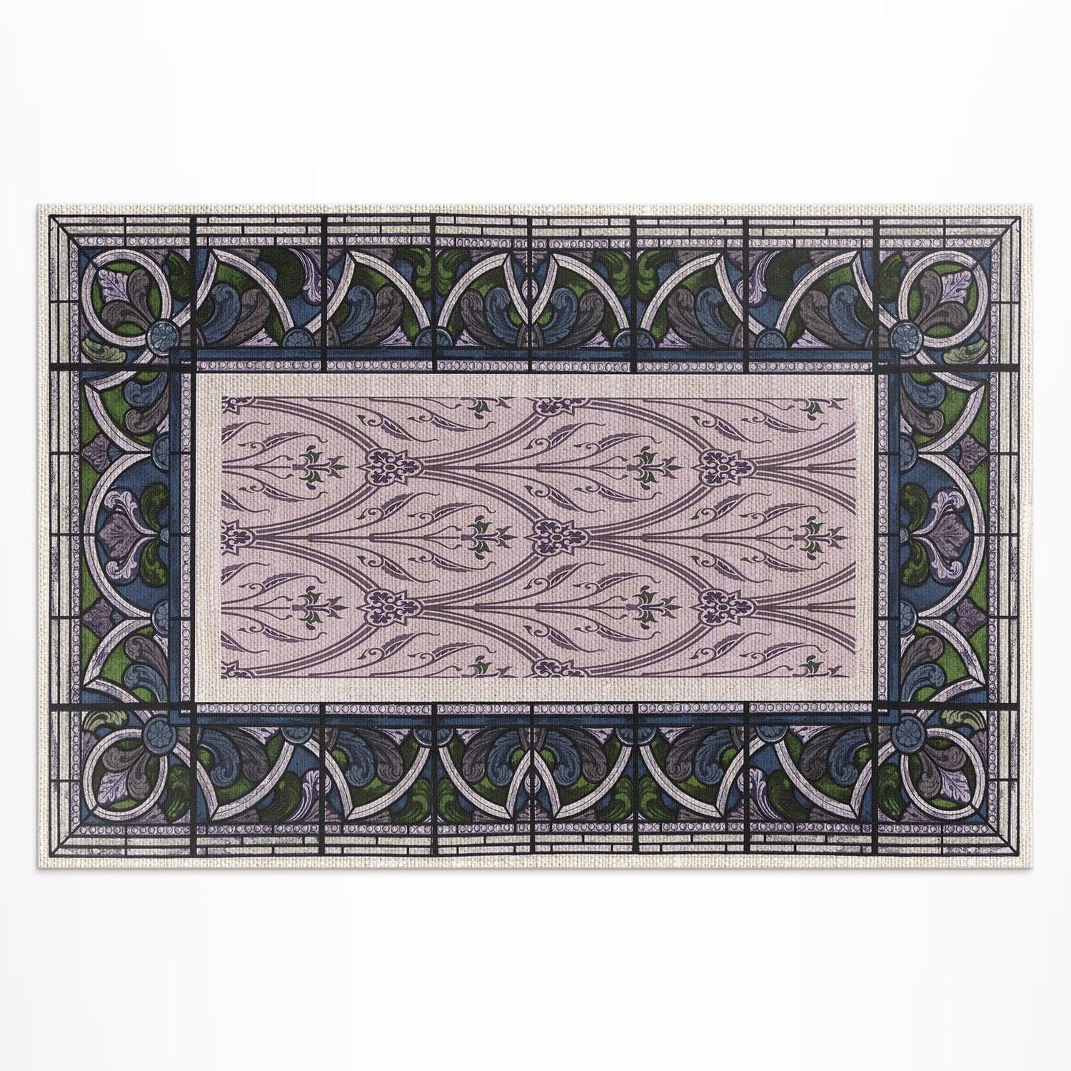 Tapis en vinyle imperméable PVC résistant décoloration pour balcon et terrasse