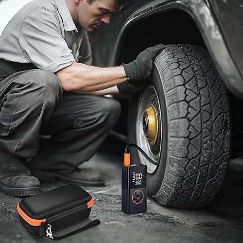 Miniatura 7 de Againmore Funda rígida compatible con Kapopop K1para inflador de neumáticos Convtoya, bomba de aire de coche de 150 PSI, soporte de almacenamiento