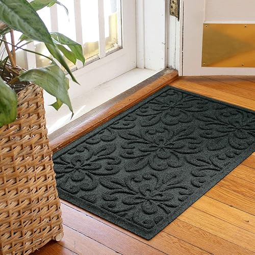 Miniatura 8 de Bungalow Flooring Waterhog - Tapete para puerta, 2 x 3 pies, fabricado en Estados Unidos, duradero y decorativo, antideslizante, para interior y