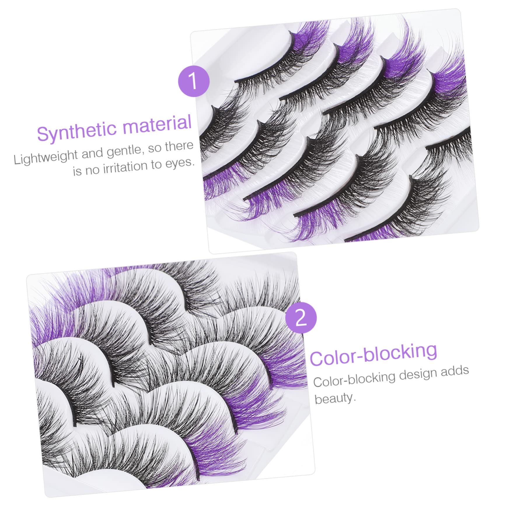 MAGICLULU 5 Set Di Ciglia Finte Set Di Extension Per Ciglia Con Scatola Aspetto Naturale Comode Da Indossare Ciglia Finte Riutilizzabili 5 Paia*5