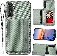 Vista 1 de Funda A54 5G, tarjetero con función atril para Galaxy A54 5G, bloqueo RFID, protector de cámara, funda protectora de piel sintética a prueba