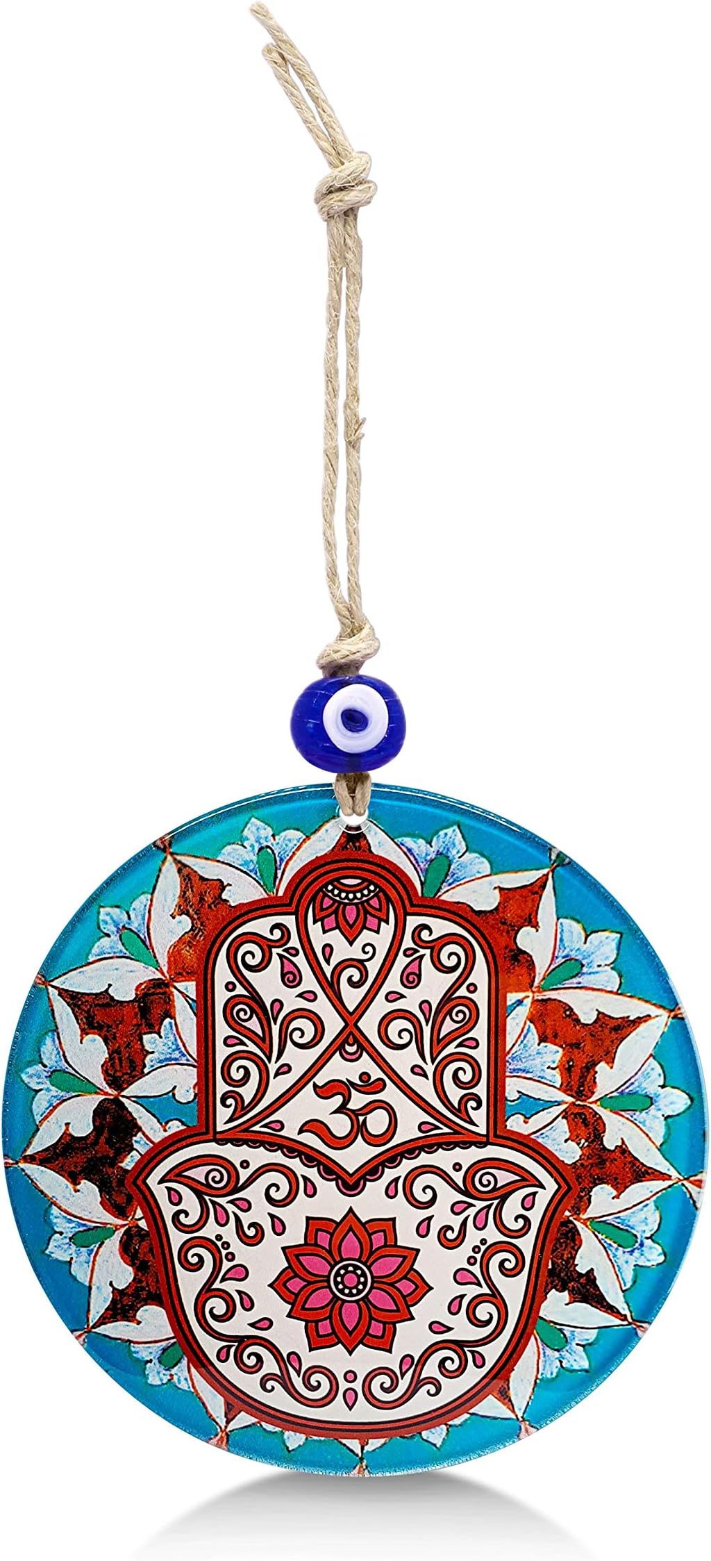 Om Wall and Evil Eye Amulet Hanging Decoration