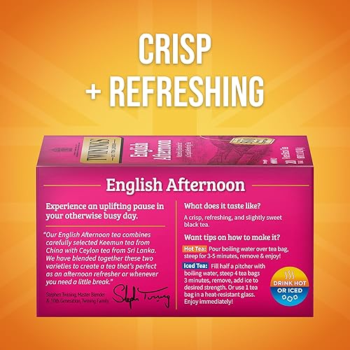 Miniatura 2 de Twinings of London - Bolsas de té negro English Afternoon, 20 unidades (paquete de 6)