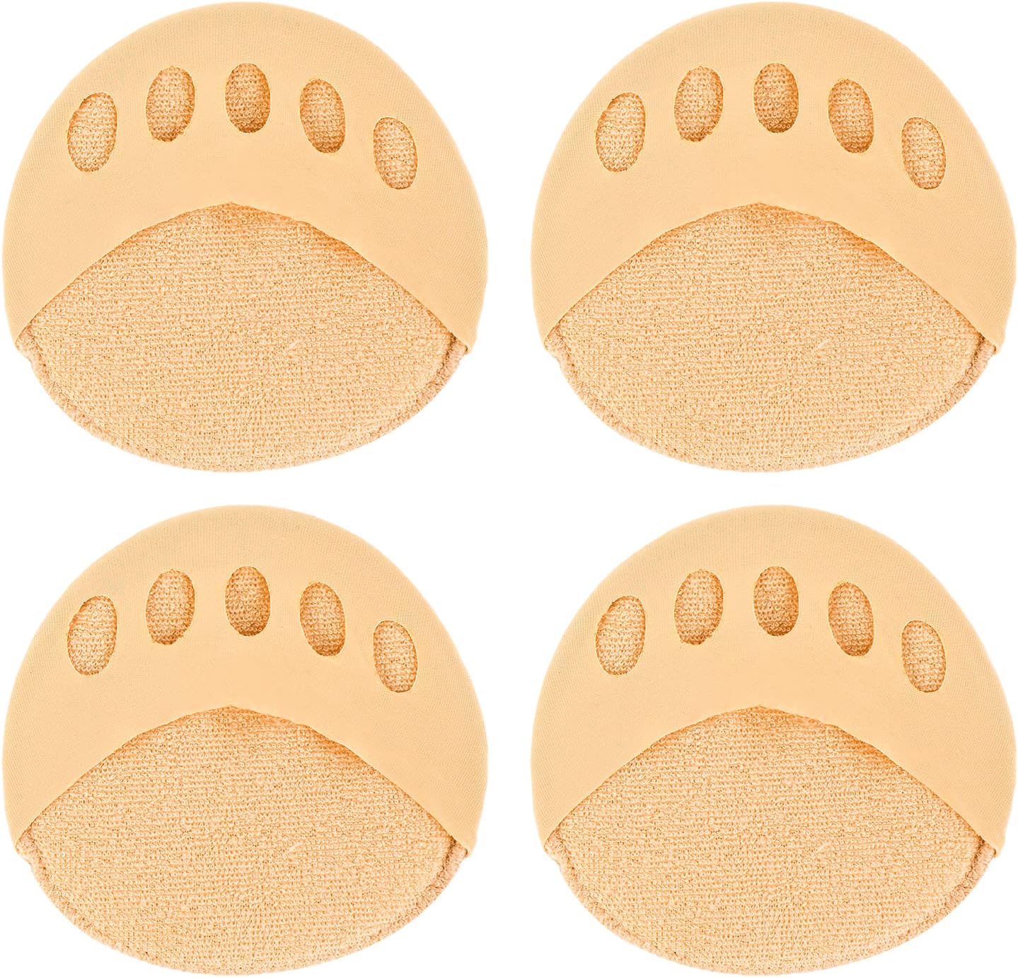 WLLHYF 2 Pair Fabric Forefoot Pads Metatarsal Pad Ball of