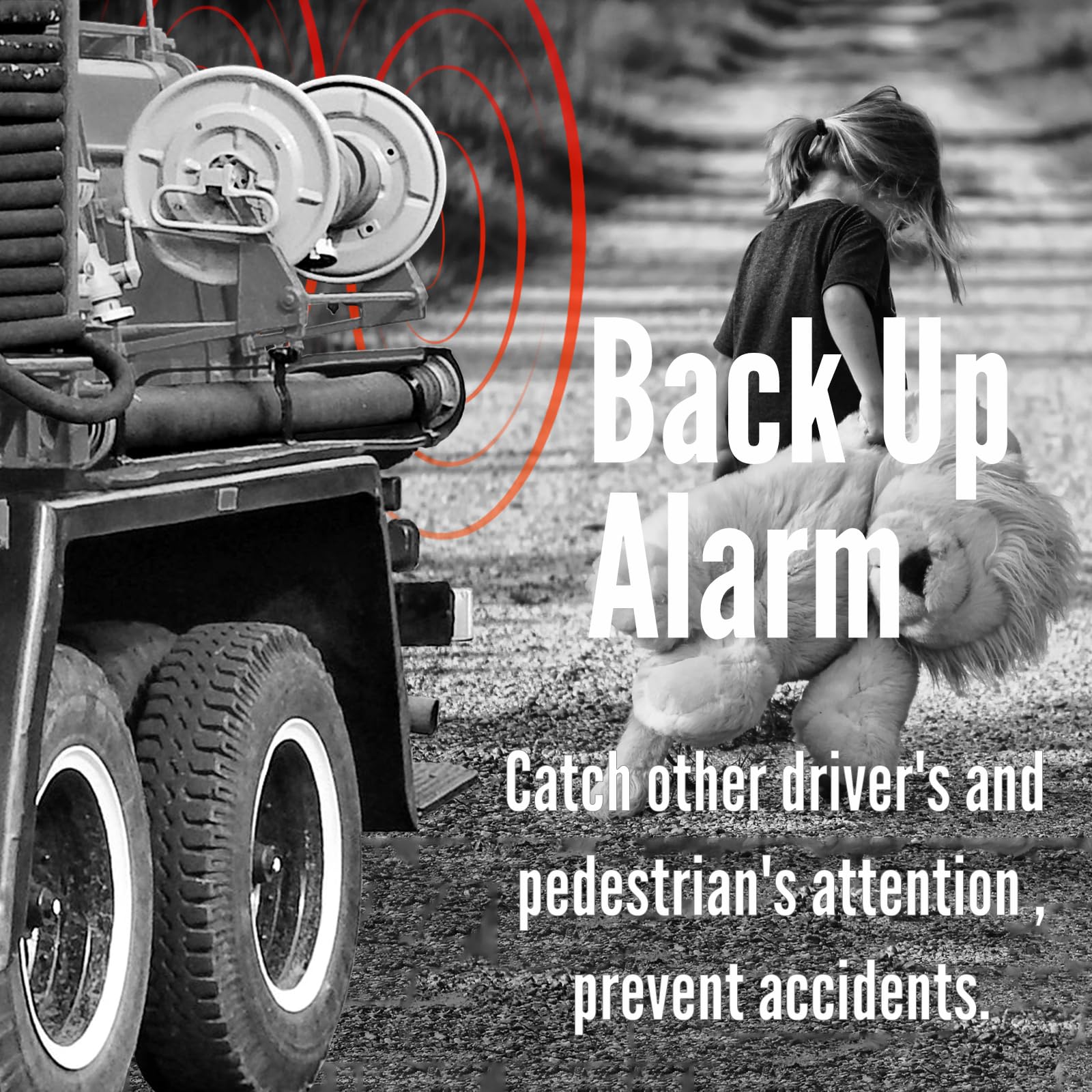 FARBIN Truck Back-up Alarm 105dB 12V/48V Car Reverse Horn BIBI Buzzer Warning Alarm Siren Waterproof Industrial Heavy-Duty Backup Warning Square Alarm Reversing Horn - Walmart Supplies - View #2