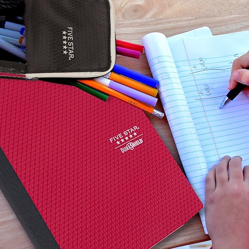 Miniatura 6 de Five Star DuraShield - Libros de composición con cubiertas antimicrobianas, paquete de 4, 1 materia, papel de rayas anchas, 11 x 8-12 pulgadas, 100
