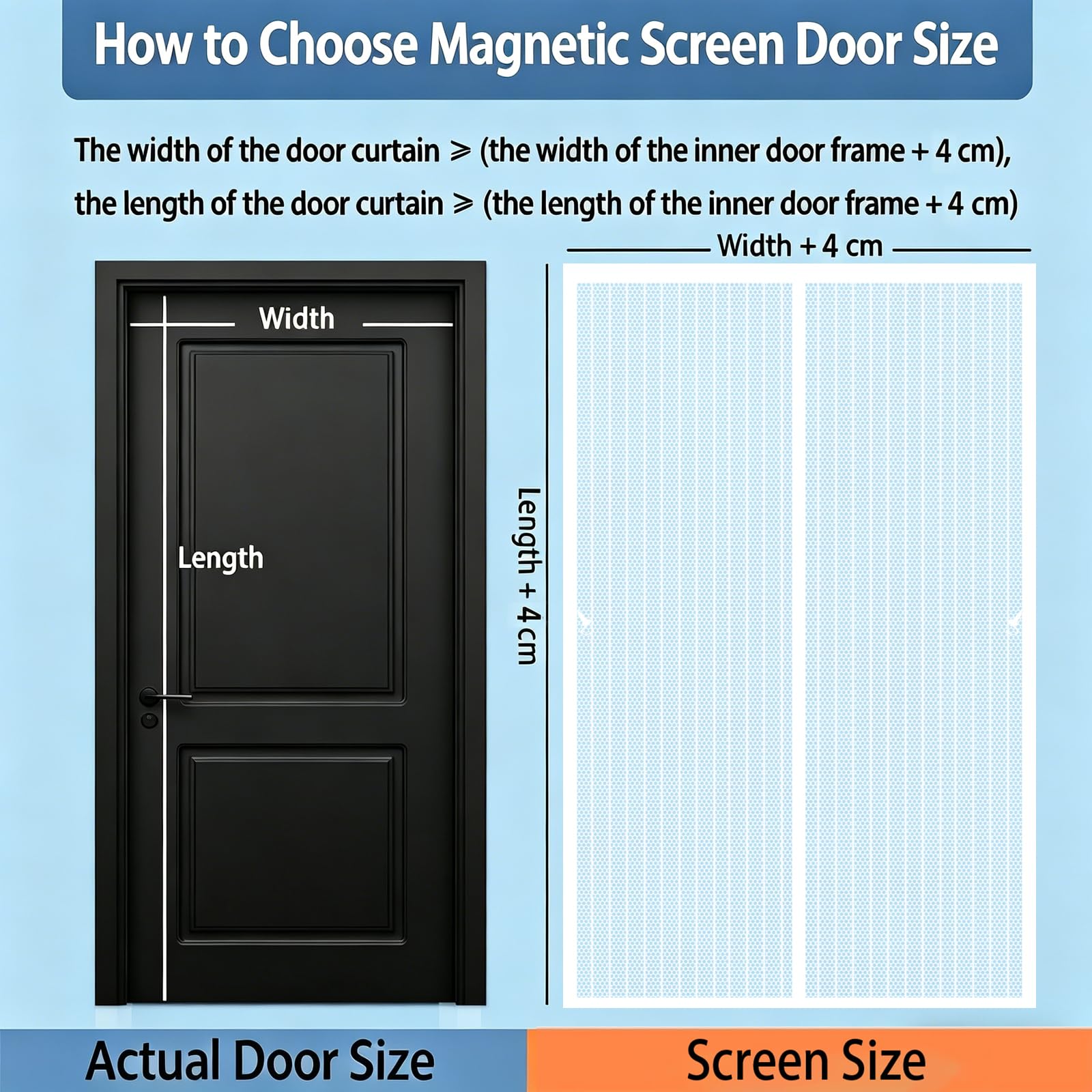Moskitiera Magnetyczna Do Drzwi 140 x 220 cm Zatrzymuje Owady Na Zewnątrz, Wpuszczając Świeże Powietrze, Z Magnesami I Rzepem, Wytrzymała Magnetyczna Zasłona Do Drzwi, Biały