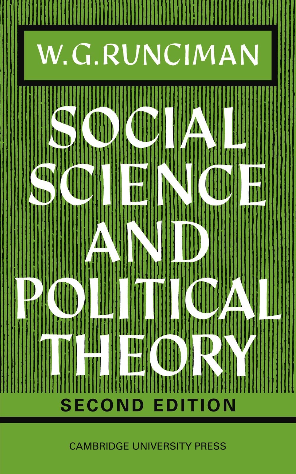 Social Science and Political Theory. Runciman 9780521095624 Free Shipping<|