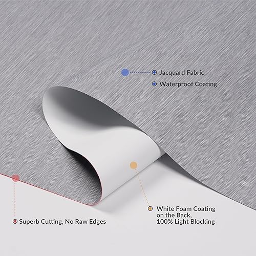 Miniatura 2 de BERISSA Persianas enrollables opacas sin cordones para ventanas, con cenefa de cassette, con aislamiento térmico, ahorro de energía, para puerta y