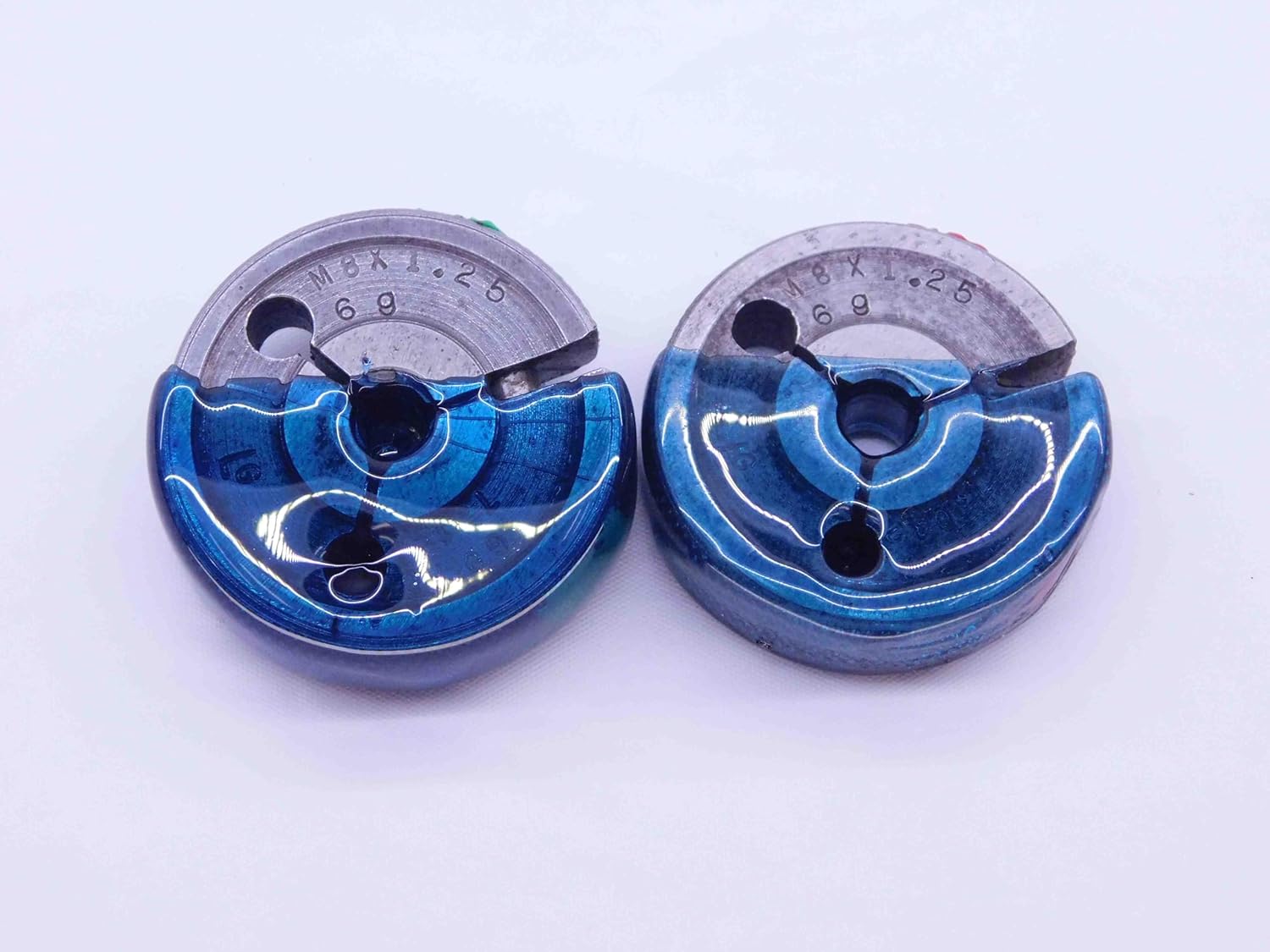 M8 X 1.25 6g Metric Thread Ring GAGES 8 GO NO GO P.D.'S = 7.160 & 7.042 Check - DW35698BZ5