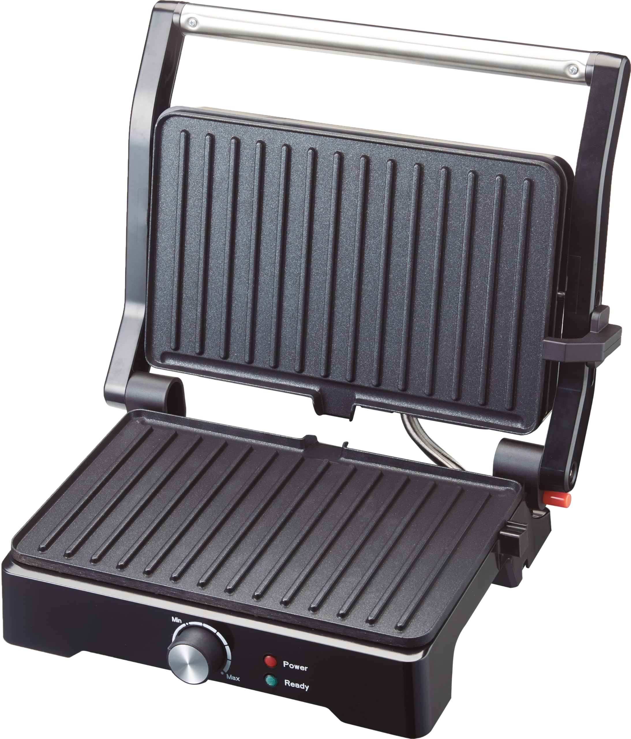 Fagor RoastGrill Grill multifunzione, superficie di cottura XL (27,5 x 17,3 cm), apertura 180°, manico freddo