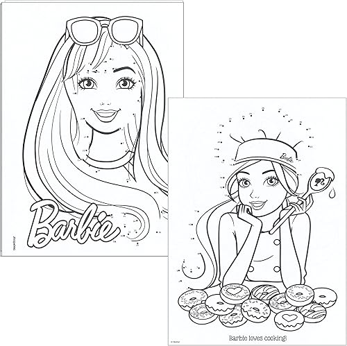 Miniatura 7 de Activity Book Barbie Funtivity - Juego de 2 libros para colorear y actividades de punto a punto para niños pequeños, juego de 2 libros 'Bright