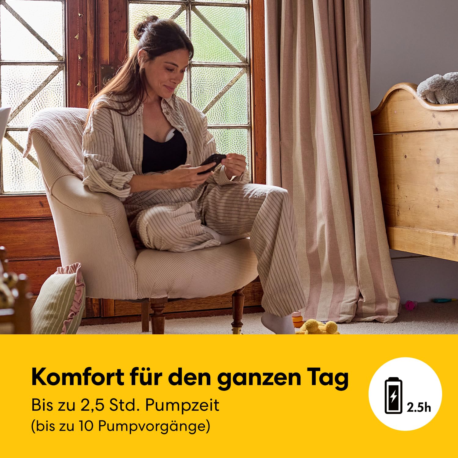 Medela Melody InBra Tragbare Einzelmilchpumpe, Hands-free, einfaches Pumpen & Aufbewahren, starke Leistung, 2 Modi & 9 Vakuumstufen, Brusthauben aus weichem Silikon, USB-C-Ladeanschluss