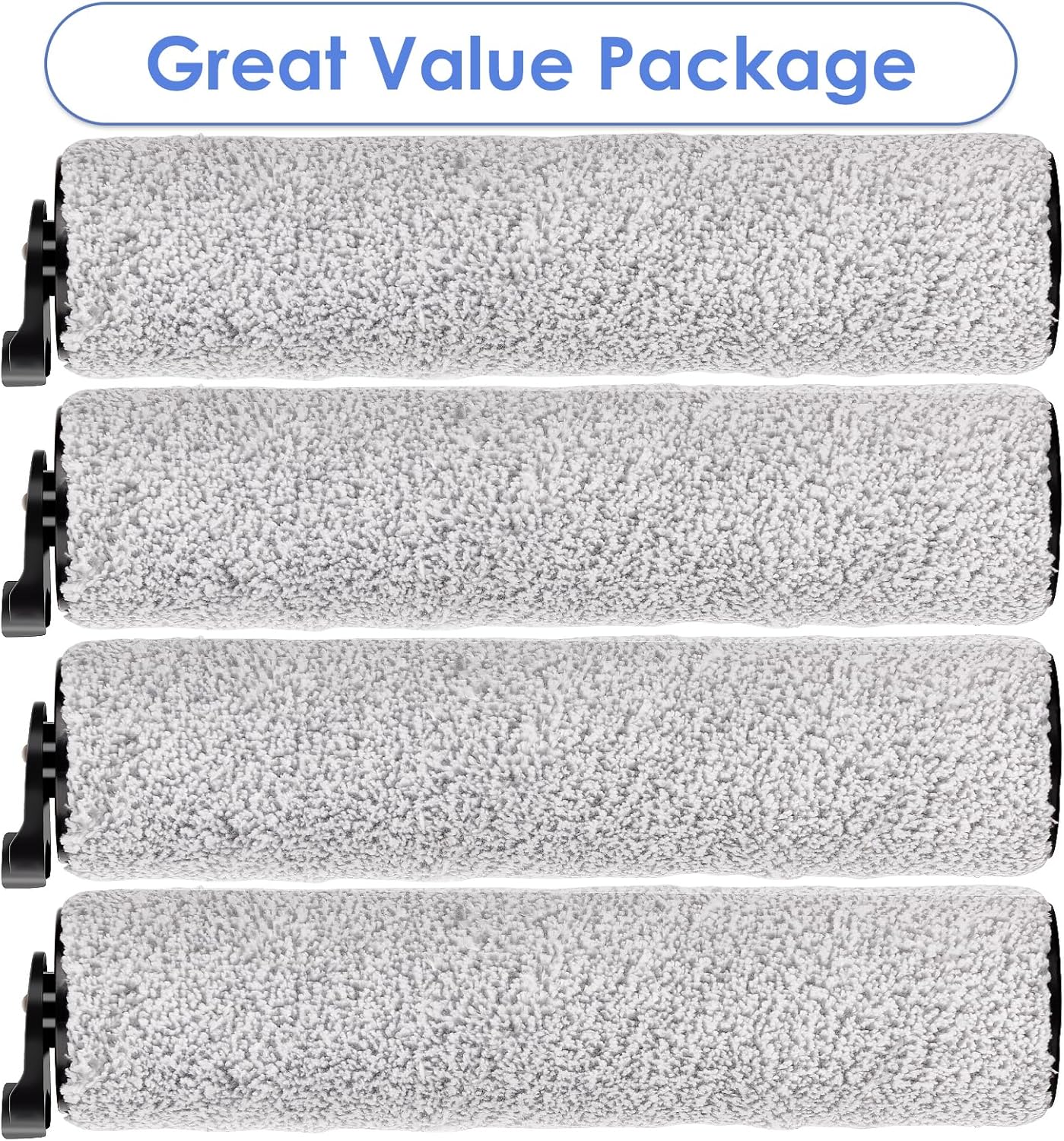 (4 Pieces) Replacement Brush Rollers Compatible With Tineco iFloor 3/ Floor One S3/ iFloor 2 Cordless Wet Dry Vacuum Cleaner, Replacement Parts Accessory Kit, 4 Main Brushes