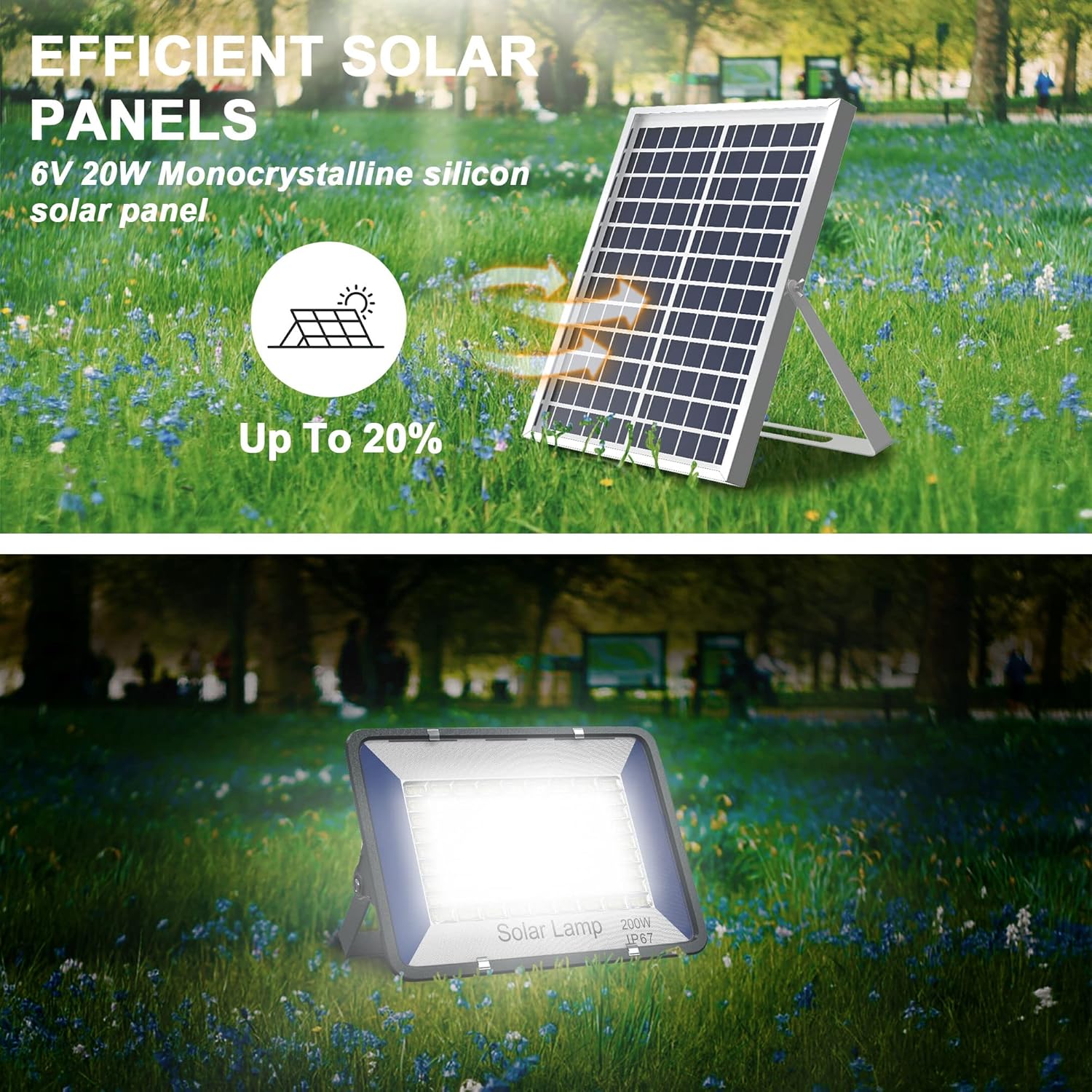 Solar Flood Light, 2 Pack 100W Dusk to Dawn with Remote Control LED Bright White Floodlights, Ip67 Waterproof Solar Power Light for Yard, Garden, Shed