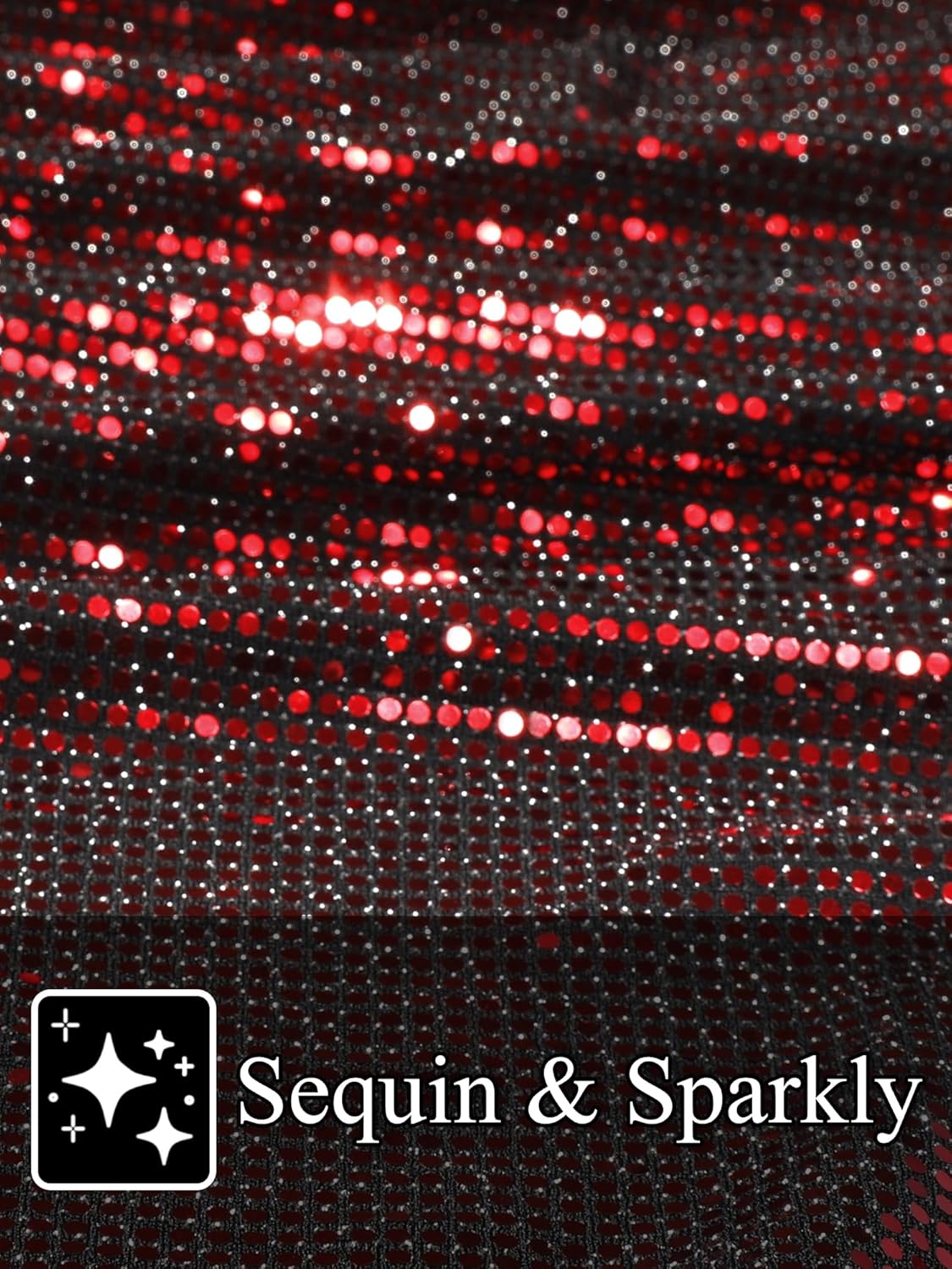 Lars Amadeus Sequins Pants for Men's Party Disco Shiny Sparkly Straight Leg Trousers - Image 6