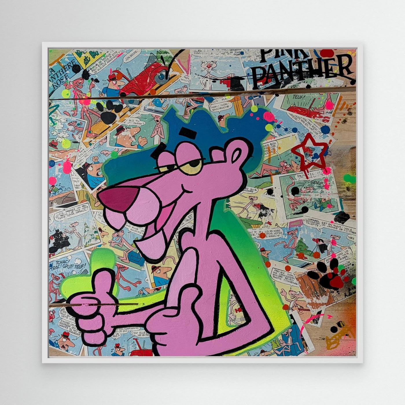 Pink Panther Vincent STREIFF impression d'art originale finition premium