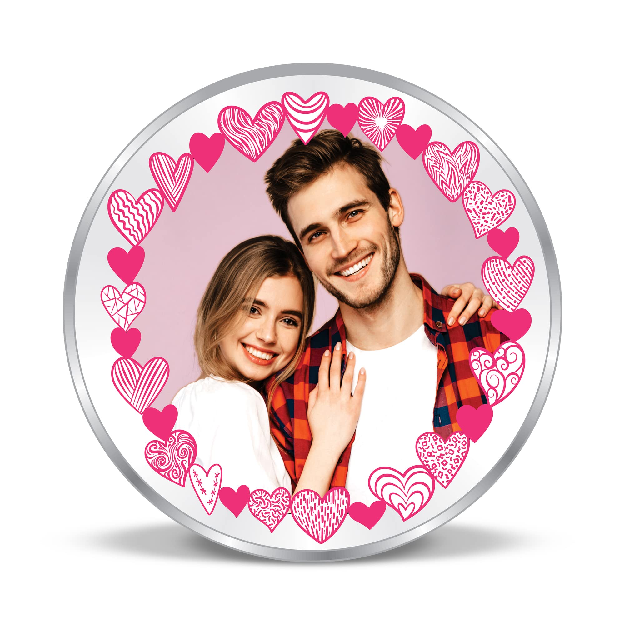 Precious Moments BIS Hallmarked Silver Coin Personalised Happy Valentines Day Gift 50Gm 999 Pure by ACPL (B09QYGZ56M) Amazon Price History, Amazon Price Tracker
