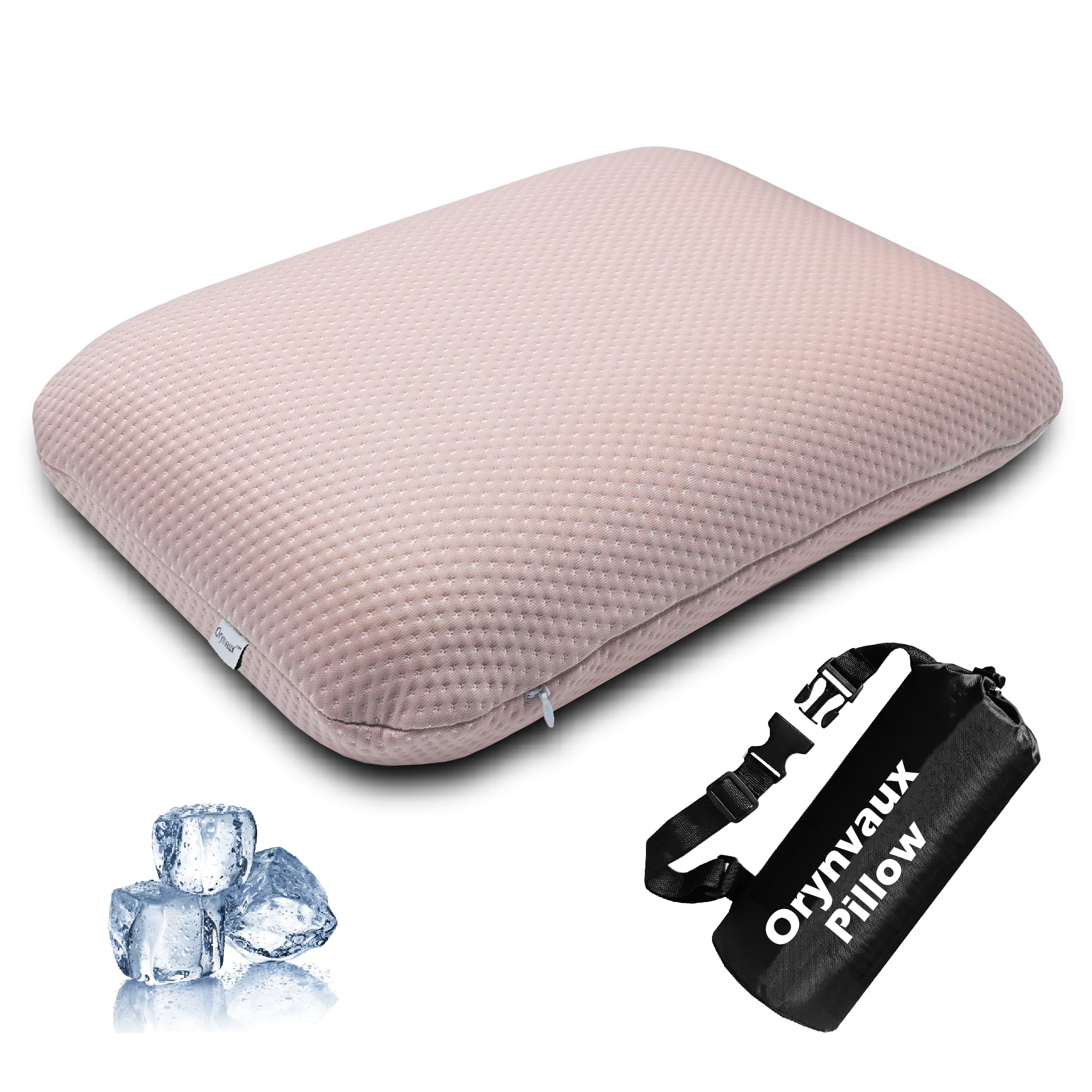 Small Travel Pillow, Portable Foldable Memory Foam Camping Pillow