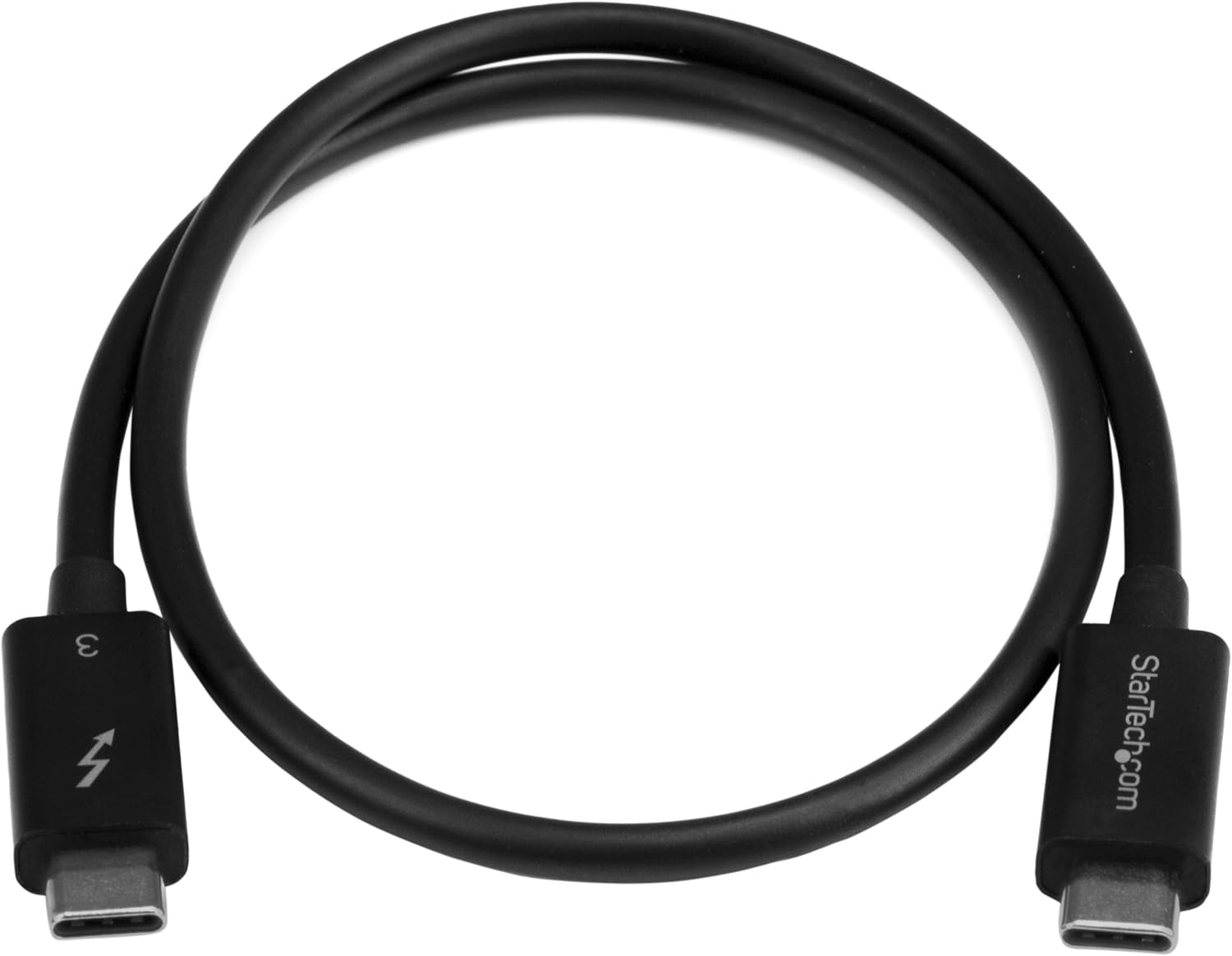 StarTech.com 50cm (1.6ft) Passive Thunderbolt 3 Cable, 40Gbps, 100W PD, 4K/5K Video, Thunderbolt Cable, Compatible with USB4/DP Alt Mode, Thunderbolt 4, USB 3.2/Type-C (TBLT34MM50CM)