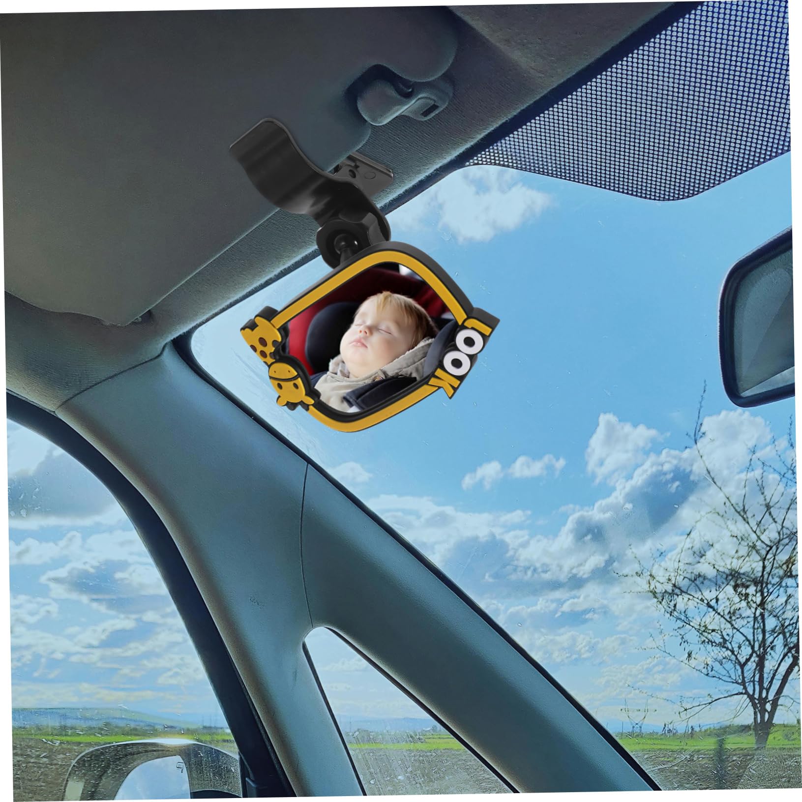Yardwe 5 Pièces Rétroviseurs intérieurs et extérieurs miroir bébé voiture arrière miroir d'observation pour bébé de l'enfant rétroviseur intérieur Un verre