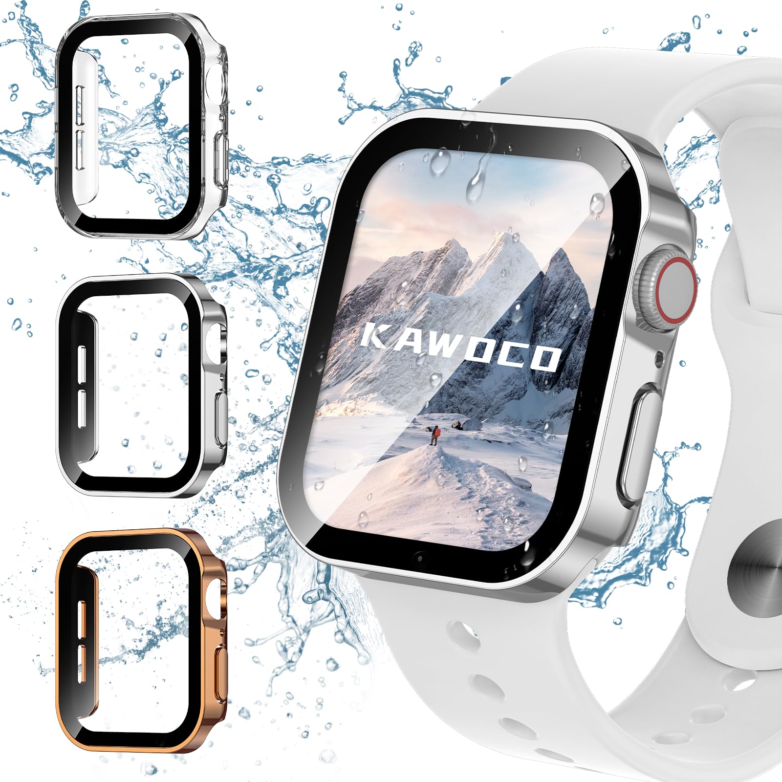 Amazon.co.jp: 【3枚セット】Kawoco アップルウォッチ 防水 カバー 