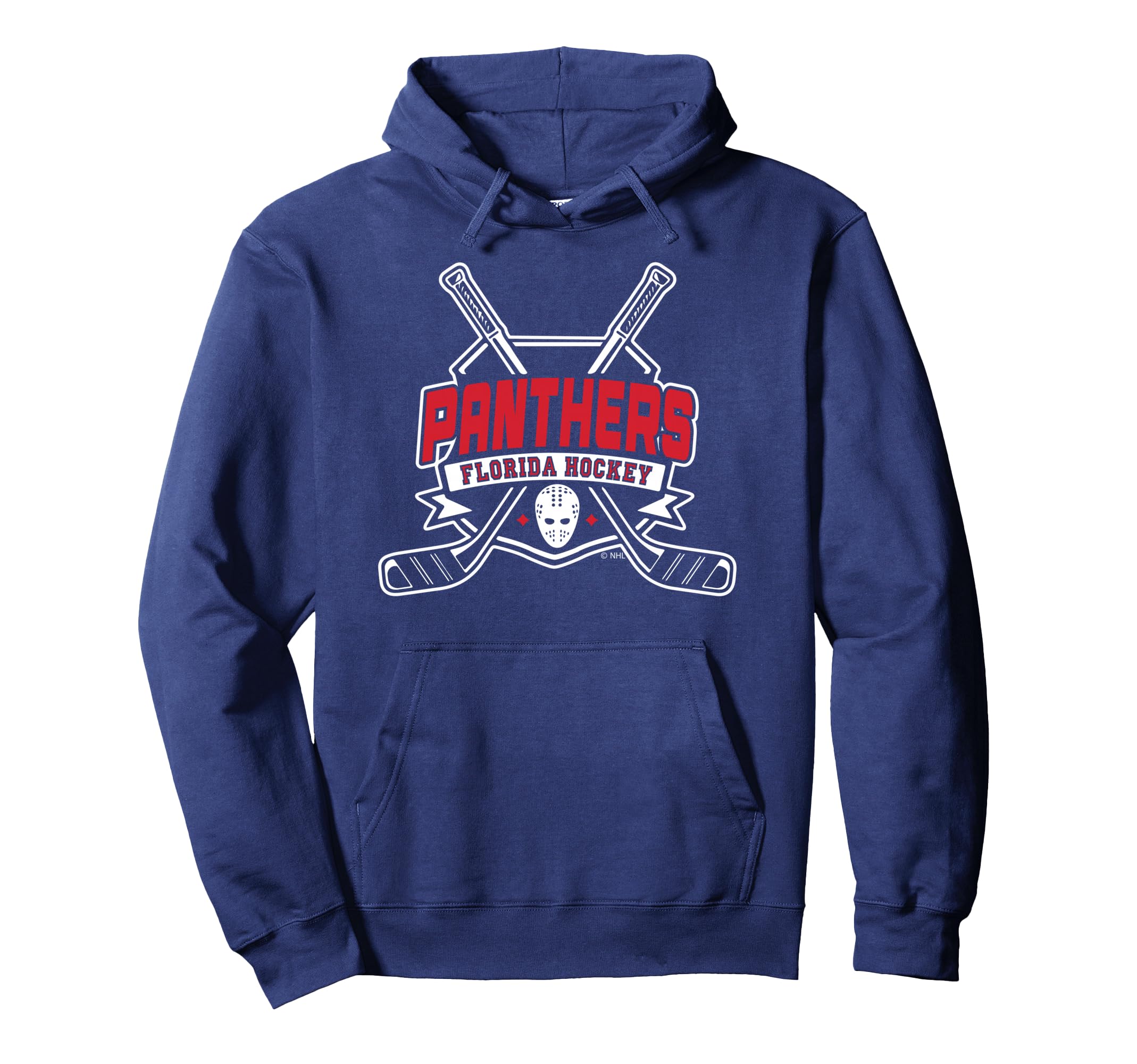 Florida Panthers Hockey Sticks Navy Officially Licensed Pullover Hoodie