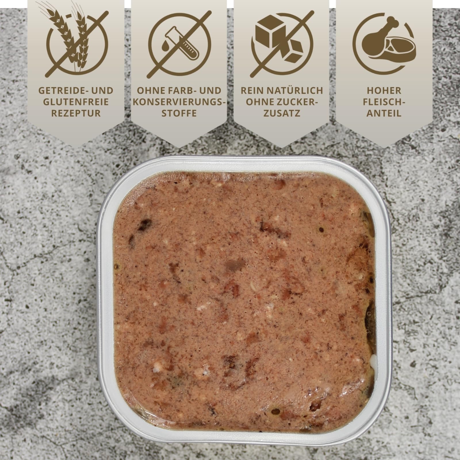 Lecker.Pet® 33 x 150 g Paulas pâté Fine Riche en Poulet Aliment pour Chiens
