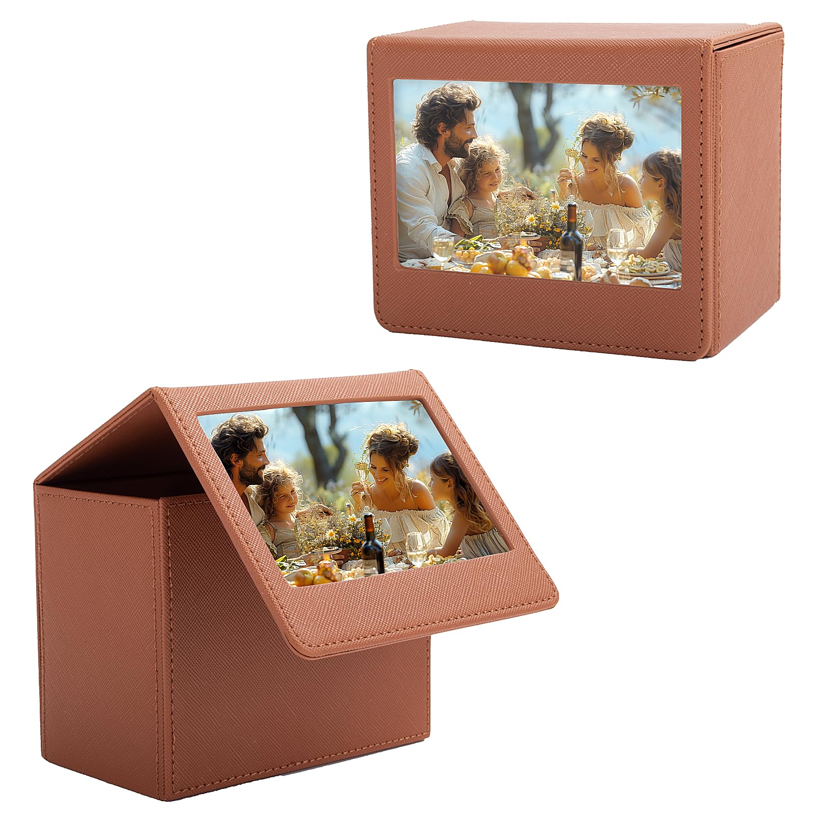 Photo Storage Box for Instax Wide/Polaroid Now+/I-Type/OneStep2 Instant  Film, Photo Holder fits for Fujifilm Instax Wide 400/300 Wide