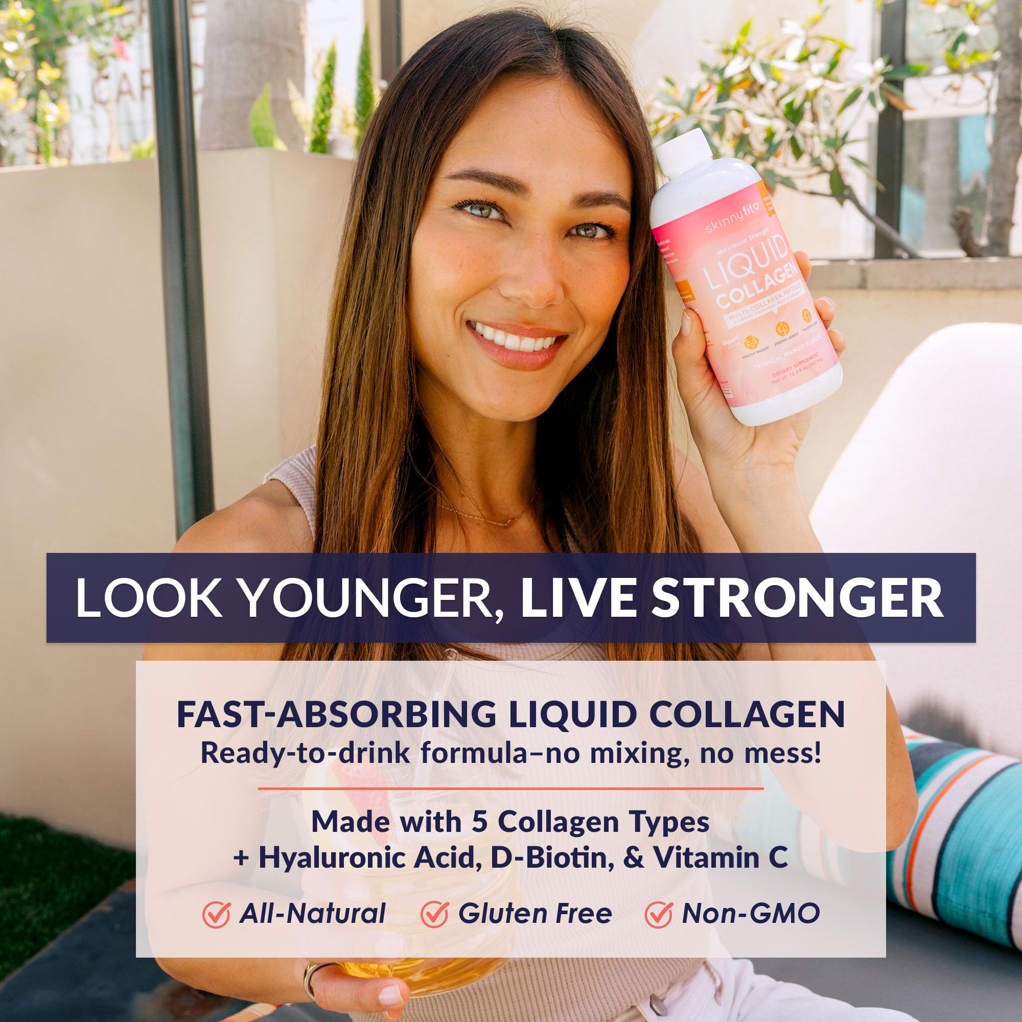 Amazon.com: SkinnyFit - Liquid Collagen, Tropical Mango (24