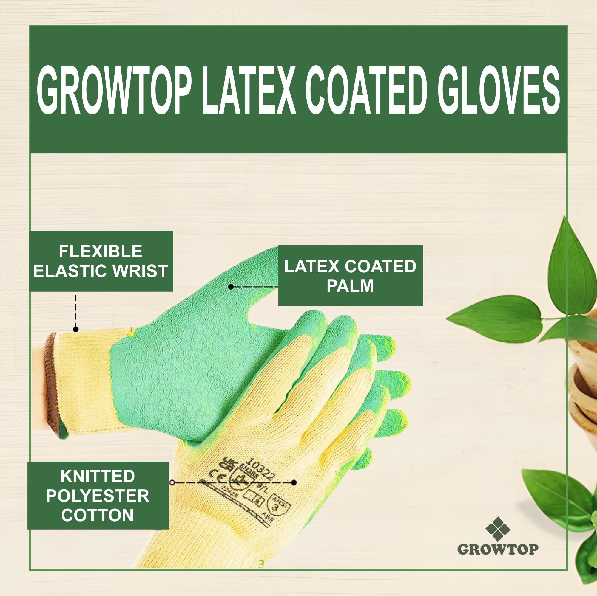 GROWTOP Gardening Claws| for Digging Planting Nursery Plants| Garden Gloves Easy to dig|Farming Gloves| Cut Proof Garden Gloves|Garden Farming Gloves|Heavy Duty Garden Hand Gloves 1