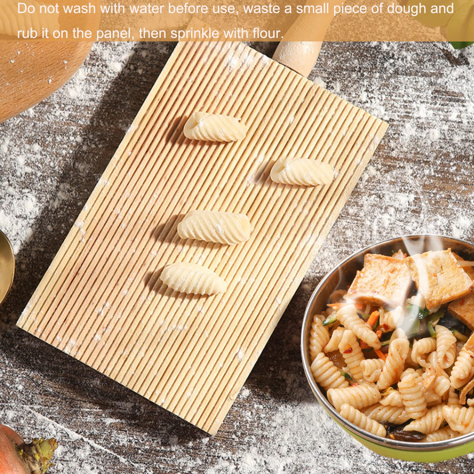 ARTGHJL Planche à Gnocchi Bois - Palette Pour Pâtes Maison