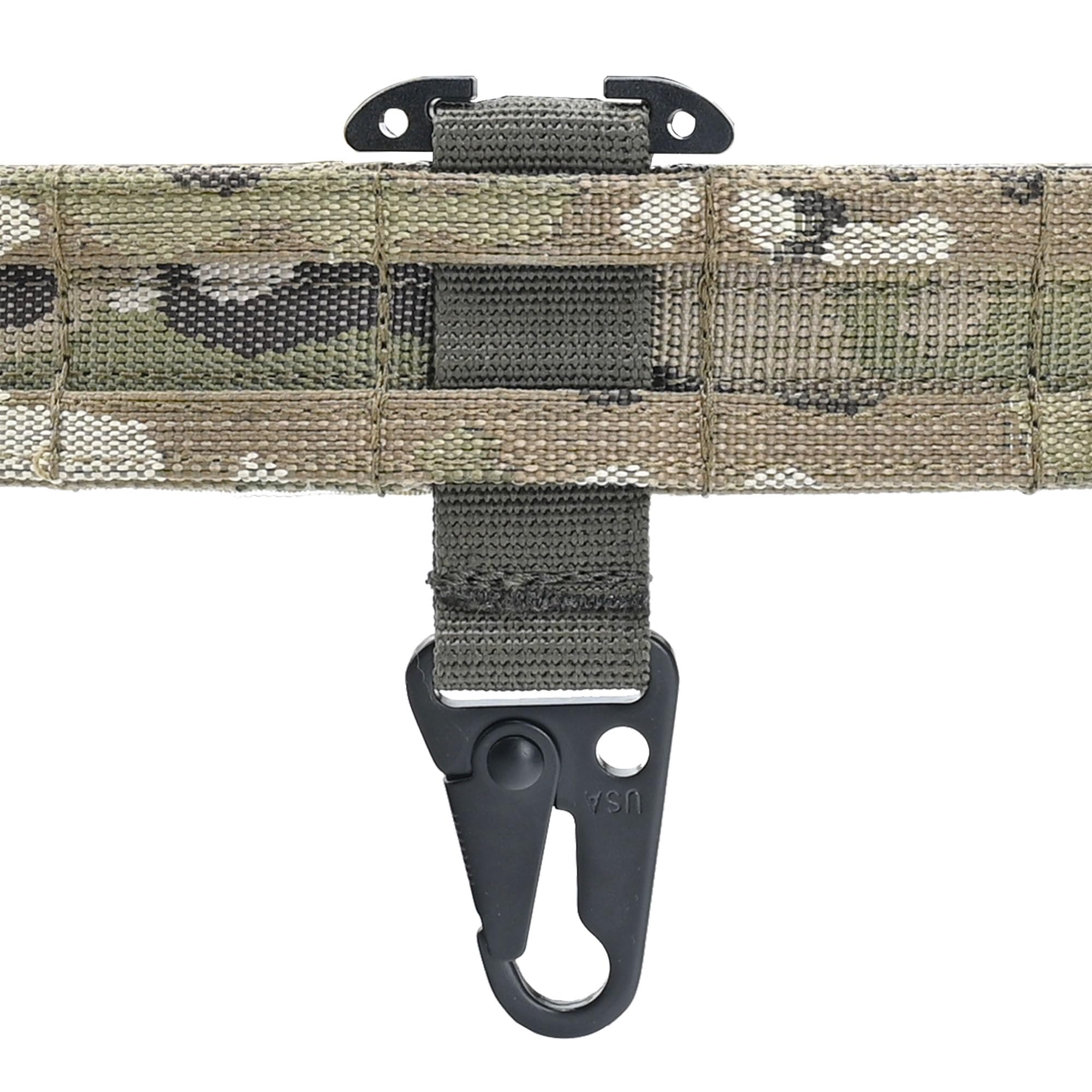 mysumtacTactical Gear Molle Clash Hook,Molle Belt Clip with Tee Mount，Tactical Snap Hook Battle Belt Accessories for Gloves Keychains