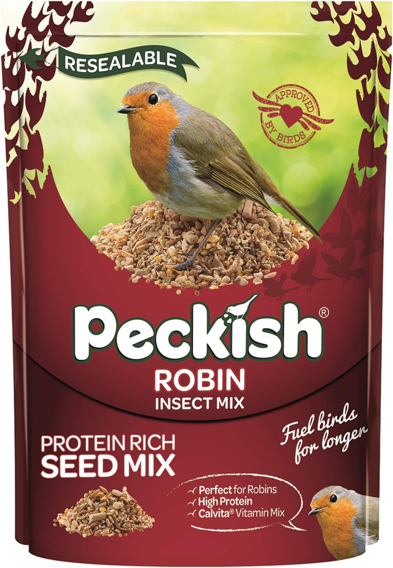 Peckish Robin Bird Seed and Insect Mix, 2 kg Amazon.co.uk Garden
