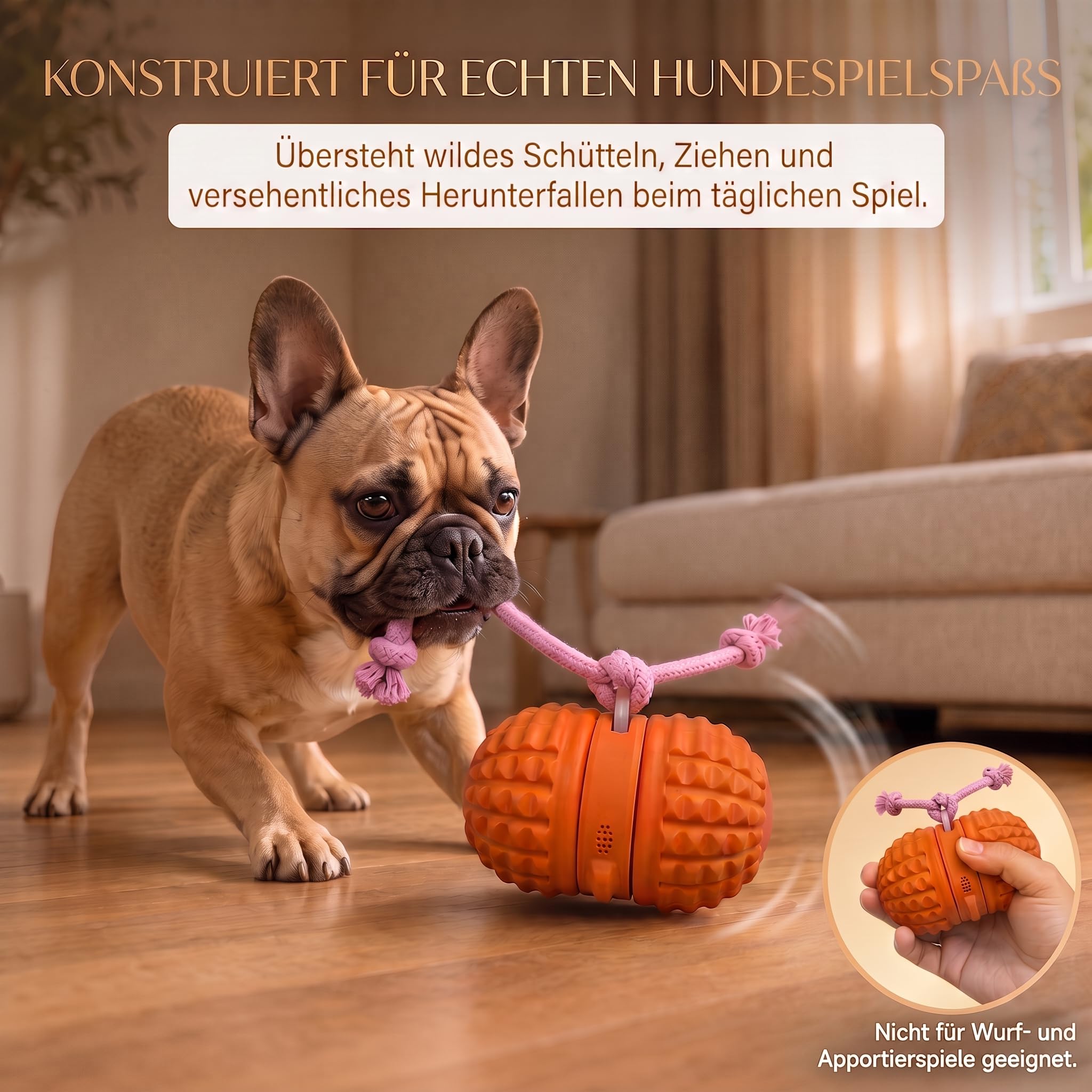 Interaktiver Hundeball Intelligenter Spielball Hundespielzeug