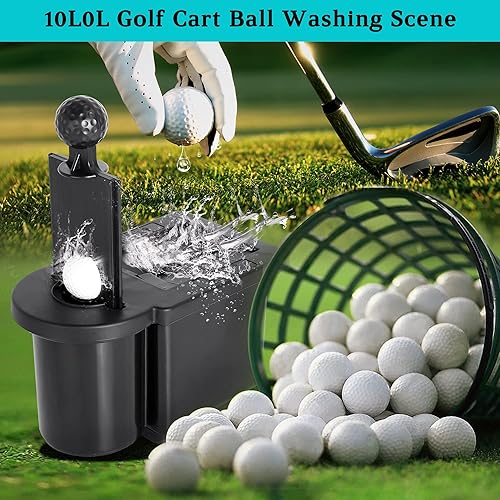 Miniatura 2 de 10L0L Arandela de bolas para carrito de golf, limpiador de cabeza de palo de golf para Yamaha, EZGO, Club Car, Star EV-Universal y desmontable
