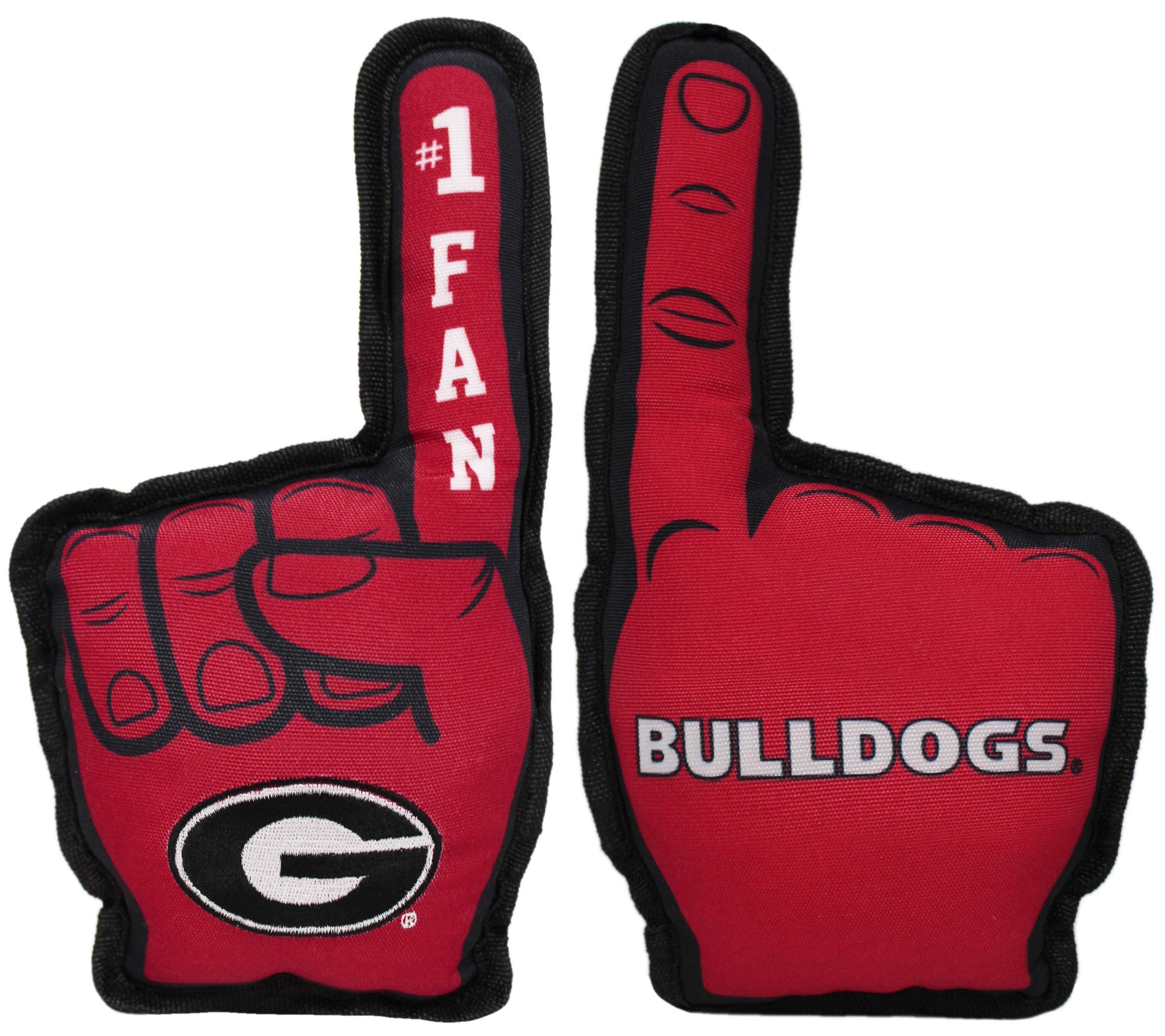 Pets First NCAA Georgia Bulldogs #1 Fan Toy for Dogs & Cats. Best Tough PET Toy with Inner Squeaker.