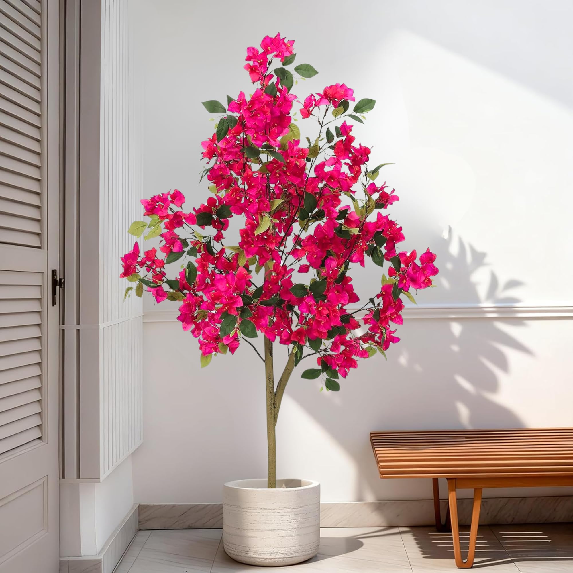 Pink Bougainvillea Tree - 5ft Artificial Flower Plant -7 Pink Bougainvillea Tree - 5ft Artificial Flower Plant -7