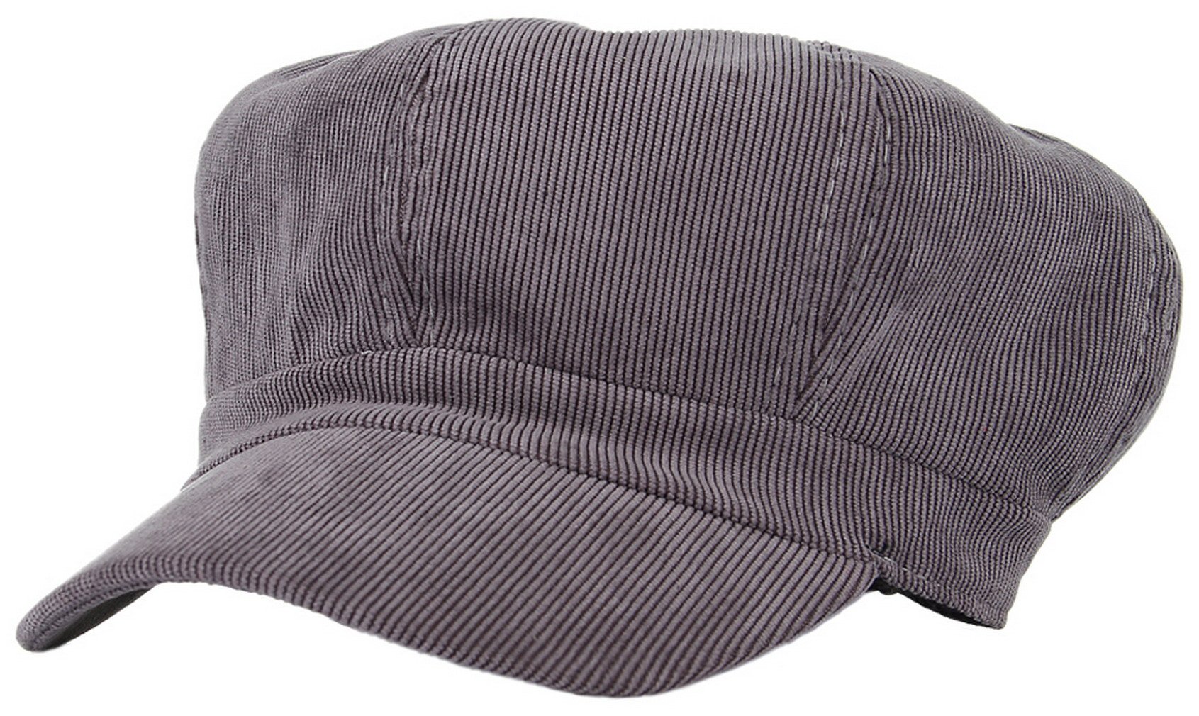 Gemvie Women's Grey Winter Warm 8 Panel Baker Boy Newsboy Cap Peaked Beret Hat